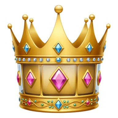 an  old crown in a glass box sticker