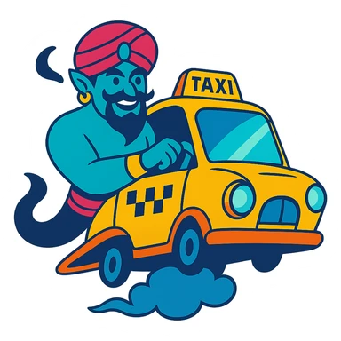 Djinn flying taxi sticker