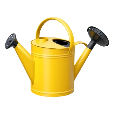Yellow garden watering can sticker