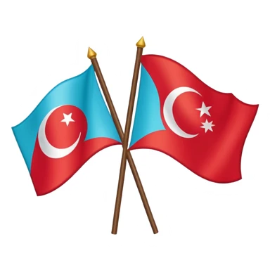 Turkic flags sticker