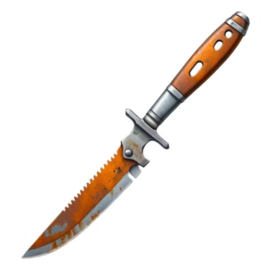 Rusty knife sticker
