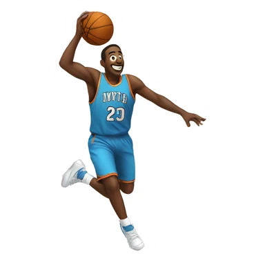 man jump shot sticker