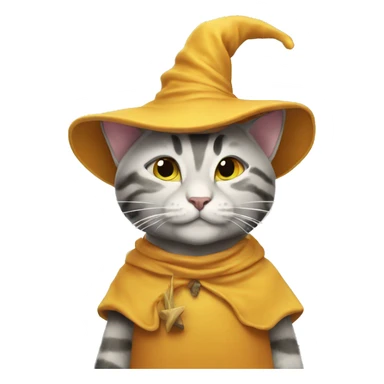Dave the magical cheese wizard (cat) sticker