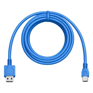 8 bit pixel art ethernet cable with RJ45 connector emoji sticker