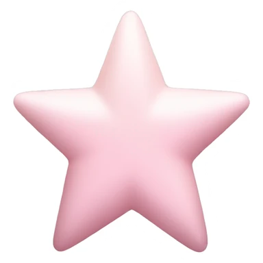 Pastel pink star sticker