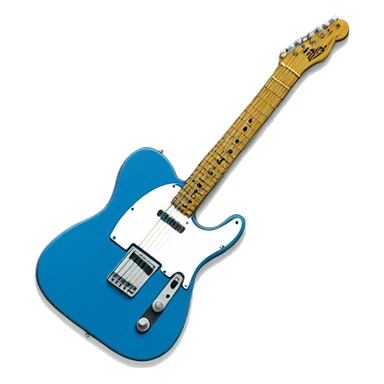 Blue-telecaster sticker