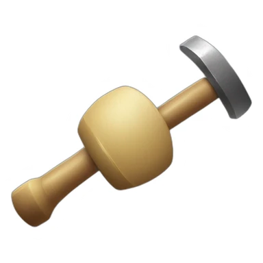 a hand hitting a gong with a hammer gif sticker
