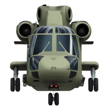 Military helicopter ch 47 dual rotors  sticker