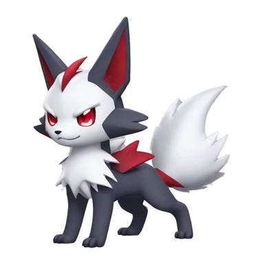Anthro Cool Edgy Cute Chibi Shiny Zangoose-Zoroark-Fakemon-Pokémon Full Body Detailed High Quality sticker