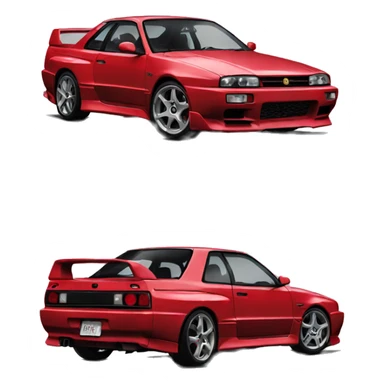 Red Skyline R32 sticker