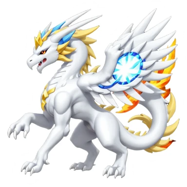 Lighdramon-Solgaleo-Reshiram-Aequcedramon-fusion sticker