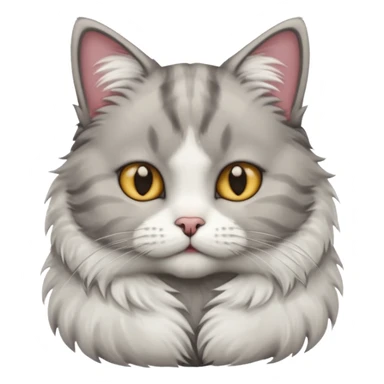 Cat holding chin sticker