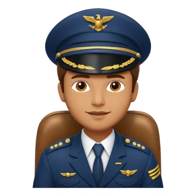business manpilot riding plane sticker