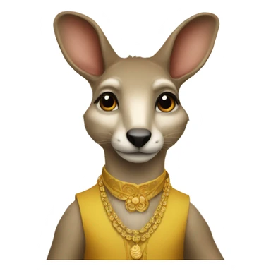 riche kangourou  sticker