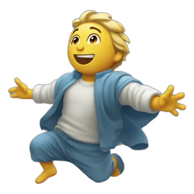 Buso nadando cayendo al cielo sticker