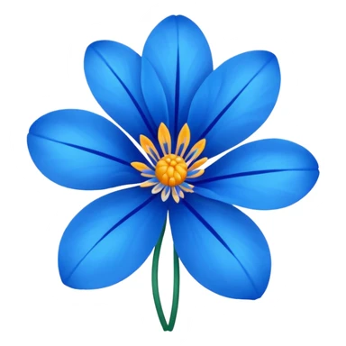 Flor azul sticker