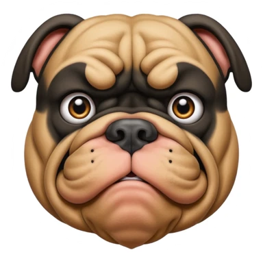 black bulldog Y3 sticker