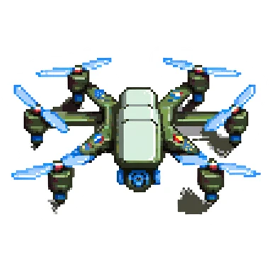 Ukrainian drone with more details sticker