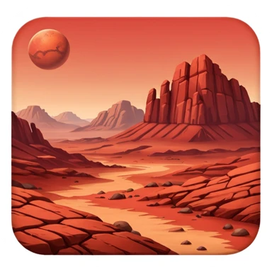 planete mars sticker