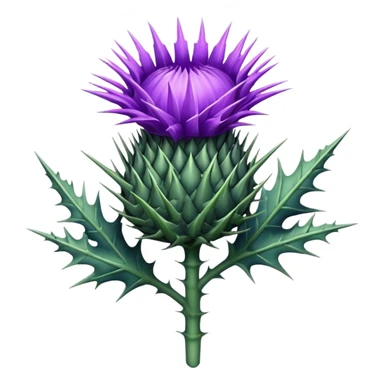 um emoji de cardo a flor sticker