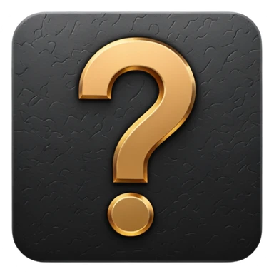 can you do one black question mark sticker