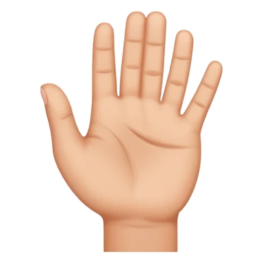 hand in a U shape sticker