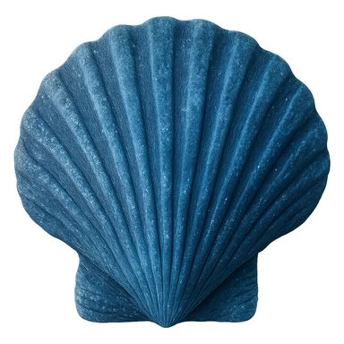 blue seashell, remove background sticker