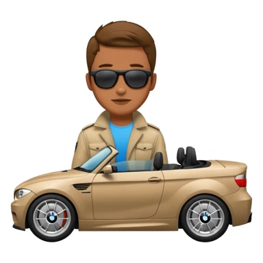 Cool guy in bmw  sticker