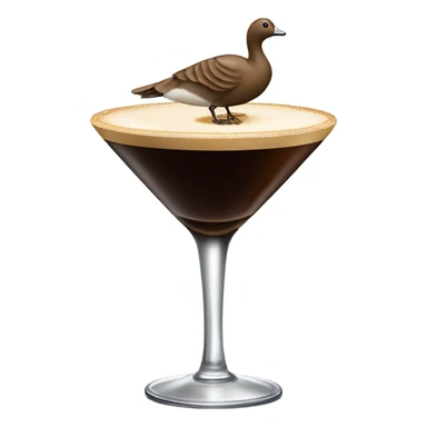 Espresso martini with goose sticker