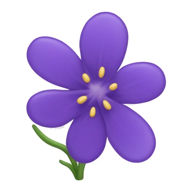 lavendar flower sticker