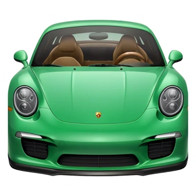 Green porsche sticker