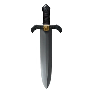 Black dagger sticker
