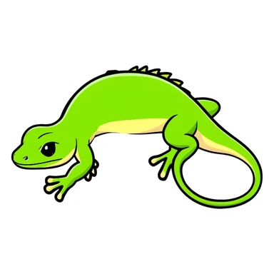 Lizards with feet on it ￼ sticker
