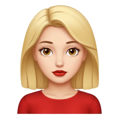 Seductive face  sticker