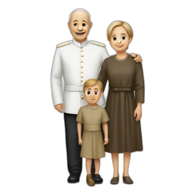 Pape françois avec un enfant  sticker