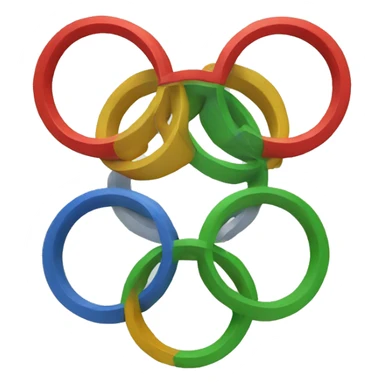 Olympic rings sticker