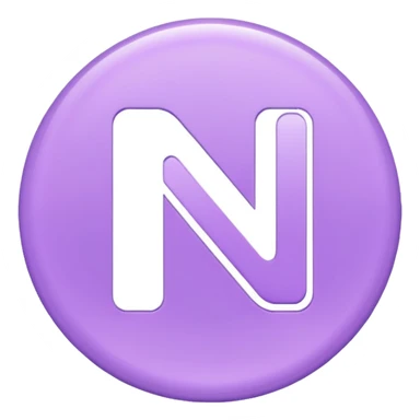 Netflix aesthetic "N" logo in pastel purple sticker