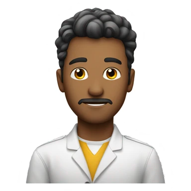 confident man in white backgroundImage sticker