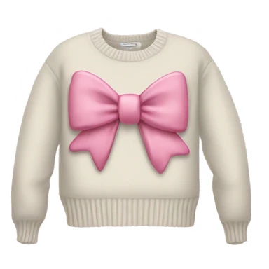 Pink bow sweater  sticker