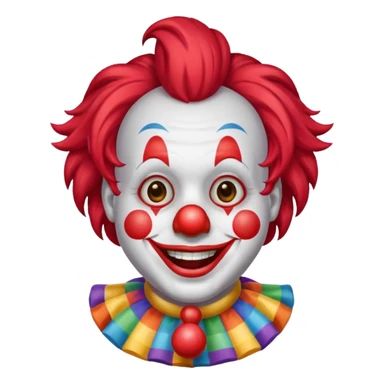  Clown with horn  sticker
