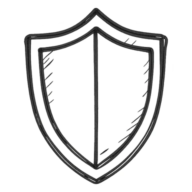 A shield sticker