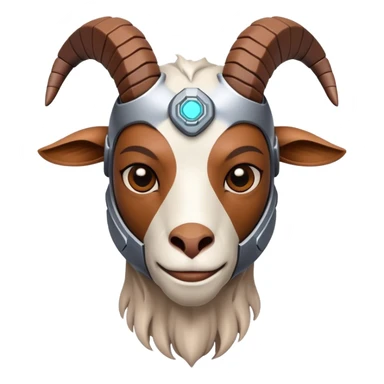 Cybernetic Goat(Ram) man sticker