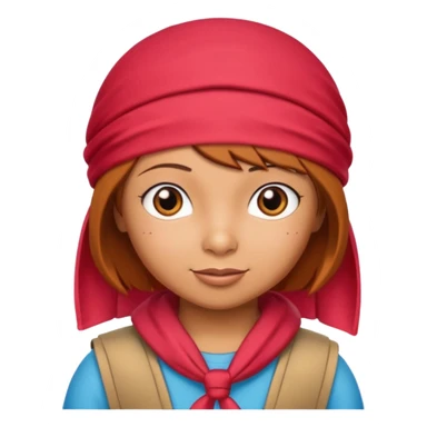 i want an emoji that shows dora the explorer with a red durag on, and next to her there are word that spell SYBAU sticker