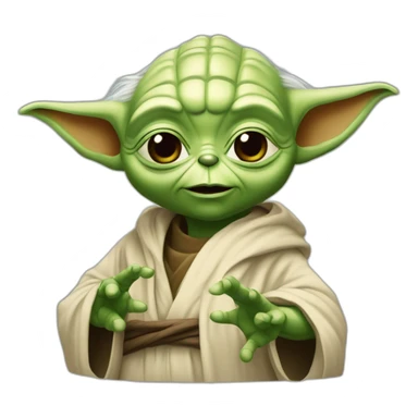 Yoda et d'arc t'adore se séran la  maint sticker