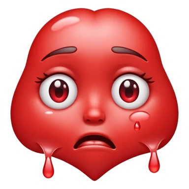 heart eyes emoji but crying  sticker