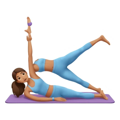 pilates exercise sticker