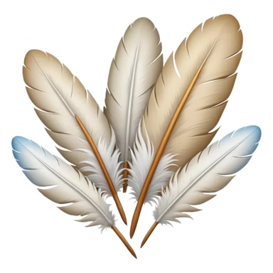 bundle of feathers sticker