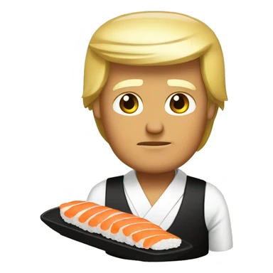 if donald trump was sushi sticker