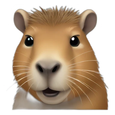 rock-n-roll capybara sticker