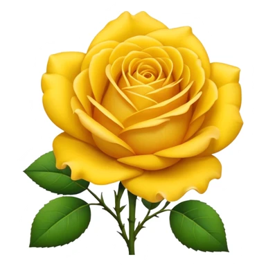 Yellow rose emoji sticker